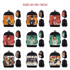 9 Styles Haikyuu Cartoon Nylon Canvas Anime Backpack Bag