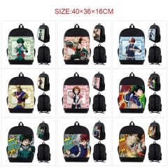 9 Styles My Hero Academia Cartoon Nylon Canvas Anime Backpack Bag