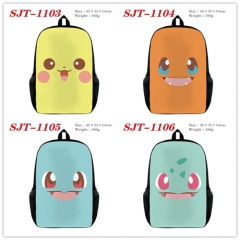 5 Styles Pokemon Cartoon Canvas Anime Backpack Bag