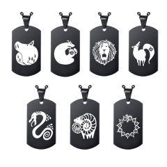7 Styles The Seven Deadly Sins Cartoon Stainless Steel Anime Necklace