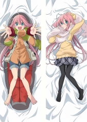 (50*150CM) Yuru Camp Sexy Soft Bolster Body Anime Long Pillow