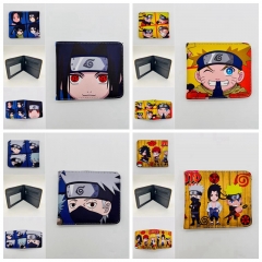 4 Styles Naruto Cartoon Pattern Coin Purse Anime Wallet
