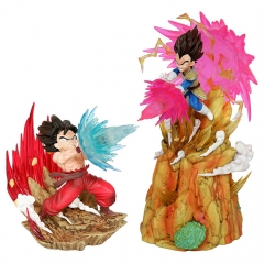 13-27CM Dragon Ball Z Vegeta VS Son Goku Cartoon Anime PVC Figure Toy