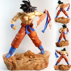 34CM Dragon Ball Z Son Goku Battle Version Cosplay Anime PVC Figure Toy