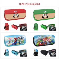 7 Styles Super Mario Bro Cartoon Canvas Anime Pencil Bag