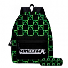 Minecraft School Bag Anime Backpack+Pencil Bag