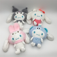 4PCS/SET 20-26CM Cinnamoroll My Melody Kuromi Decoration Anime Plush Toy Doll