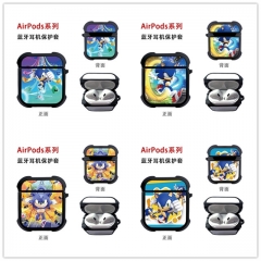 6 Styles Sonic the Hedgehog Cartoon Anime Airpods Case