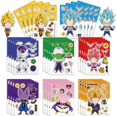 16PCS/SET Dragon Ball Z Cartoon DIY Decorative Anime Sticker