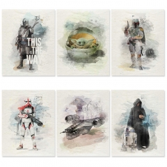 (No Frame) 12 Styles Star Wars Canvas Material Anime Poster