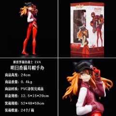 24cm EVA/Neon Genesis Evangelion Asuka Langley Soryu Cartoon Model Toy Anime PVC Figure