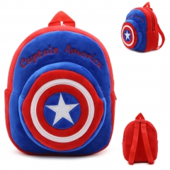 Captain America Kawaii Cartoon Bag Wholesale Anime Plush Backpack Bags for Kids