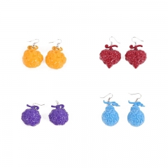 4 Styles One Piece Devil Fruit Movie Cosplay Alloy Anime Earring