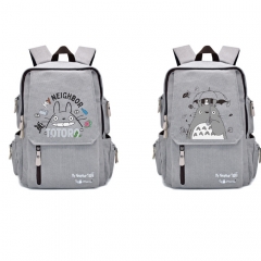 2 Styles My Neighbor Totoro Cartoon Canvas School Bag for Student Anime Backpack Bag