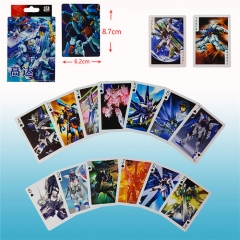 54PCS/SET Gundam Cartoon Cosplay Anime Paper Poker