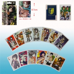 54PCS/SET Attack on Titan/Shingeki No Kyojin Cartoon Cosplay Anime Paper Poker