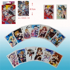 54PCS/SET Kantai Collection Cartoon Cosplay Anime Paper Poker