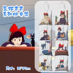 4 Styles 39*36CM Kiki's Delivery Service Cartoon Canvas Anime Shopping Bag
