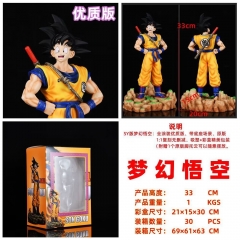 33CM Dragon Ball Z Super Saiyan Son Goku Cartoon Anime Figure Toy