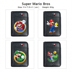 7 Styles Super Mario Bro Cartoon PU Anime Wallet Purse