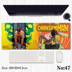 2 Styles (80*30*0.3CM) Chainsaw Man Cartoon Anime Mouse Pad