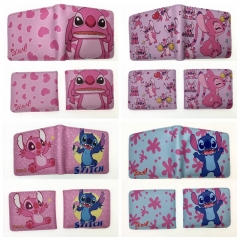 6 Styles Lilo & Stitch Short Coin Purse Anime PU Wallet