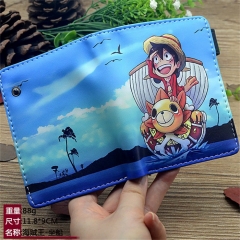 One Piece Cartoon Pattern Coin Purse PU Anime Wallet