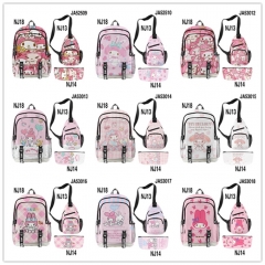 15 Styles 3PCS/SET Sanrio Melody Cartoon Anime Backpack Bag+Handbag+Pencil Bag