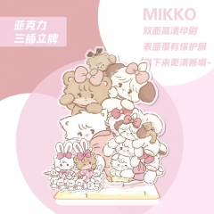 MIKKO Cute Dog Acrylic Anime Standing Plate