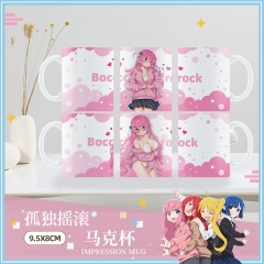 4 Styles Bocchi The Rock Cartoon Pattern Anime Ceramic Mug Cup