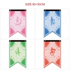 5 Styles 50*30CM Pretty Soldier Sailor Moon Cartoon Decoration Anime Flag