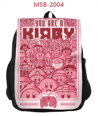 2 Styles Kirby Cartoon Pattern Anime Backpack Bag