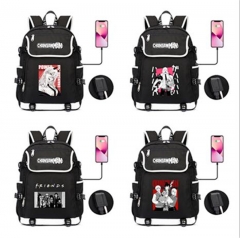 6 Styles Chainsaw Man Cosplay Anime Canvas Backpack Bag