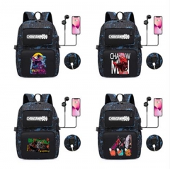 9 Styles Chainsaw Man Cosplay Anime Canvas Backpack Bag