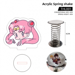 Pretty Soldier Sailor Moon Acrylic Spring Shaker Anime Standing Plates