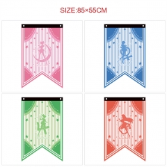 5 Styles 85*55CM Pretty Soldier Sailor Moon Cartoon Decoration Anime Flag