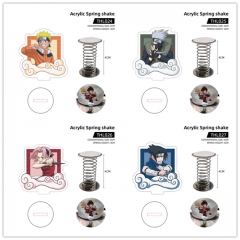 4 Styles Naruto Acrylic Spring Shaker Anime Standing Plates