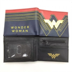 2 Styles 9.5x22.5CM Wonder Woman Cartoon Pattern Coin Purse Anime PVC Wallet