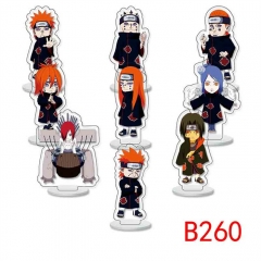 3 Styles 9PCS/SET 10CM Naruto Acrylic Anime Standing Plate