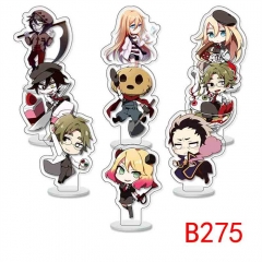 9PCS/SET 10CM Angels of Death Acrylic Anime Standing Plate