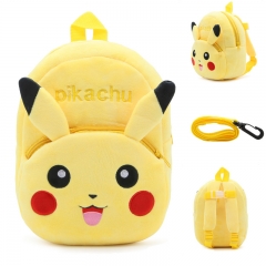 Pokemon Pikachu Cartoon Backpack Anime Plush Bag For Kids