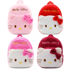 3 Styles Sanrio Hello Kitty Cartoon Backpack Anime Plush Bag For Kids