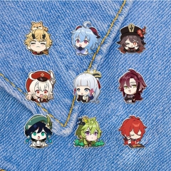 13 Styles Genshin Impact Anime Plastic Brooch Pin