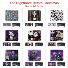 9 Styles The Nightmare Before Christmas Cartoon PU Short Anime Wallet Purse