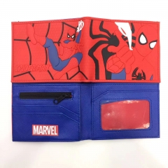 Marvel Spider Man Cartoon Pattern Coin Purse Anime PVC Wallet
