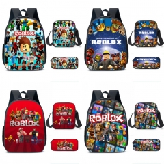 5 Styles ROBLOX Anime School Backpack Bag+Pencil Bag+Lunch Bag