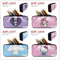 7 Styles Sanrio Melody Kuromi Kitty Cartoon Anime Pencil Bag