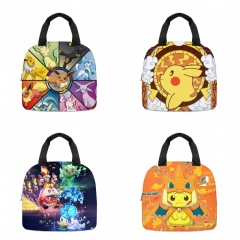 4 Styles Pokemon Cartoon For Students Anime Lunch Hand Bag