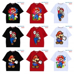 12 Styles Super Mario Bro. Cartoon Character Anime Tshirts