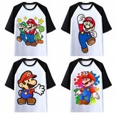 4 Styles Super Mario Bro. Cartoon Character Anime Tshirts